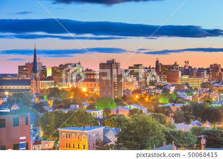 Portland, Maine, USA downtown skyline 50068415