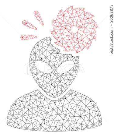 Alien Exploration Polygonal Frame Vector Mesh Illustration 50068875