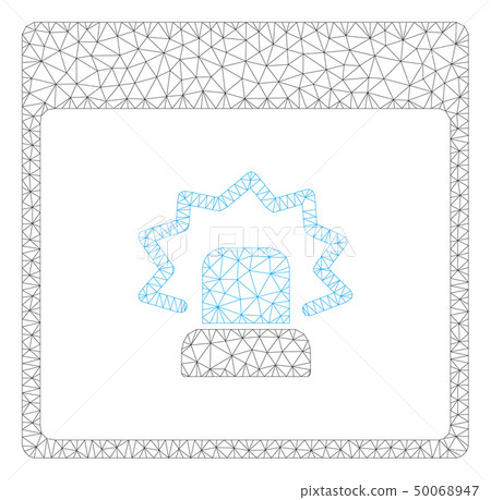 Alert Calendar Page Polygonal Frame Vector Mesh Illustration Alert Calendar Page Polygonal Frame Vector Mesh Illustration 50068947