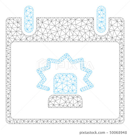 Alert Calendar Day Polygonal Frame Vector Mesh Illustration Alert Calendar Day Polygonal Frame Vector Mesh Illustration 50068948
