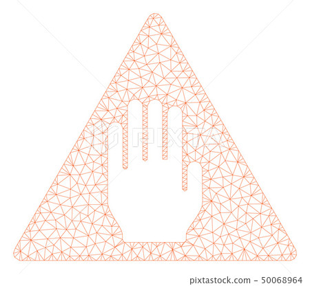 Alert Polygonal Frame Vector Mesh Illustration 50068964