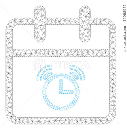 Alarm Day Polygonal Frame Vector Mesh Illustration Alarm Day Polygonal Frame Vector Mesh Illustration 50068975