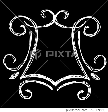 Hand drawn modern doodle frame. Vector illustration. Hand drawn modern doodle frame. Vector illustration. 50069490