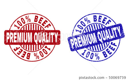 Grunge 100 Percents BEEF PREMIUM QUALITY Textured Round Watermarks Grunge 100 Percents BEEF PREMIUM QUALITY Textured Round Watermarks 50069739