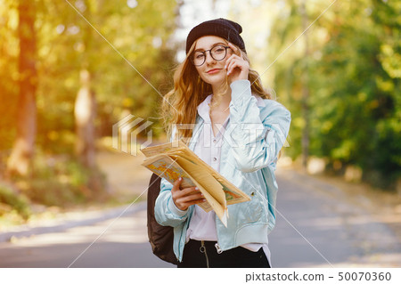 girl tourists 50070360
