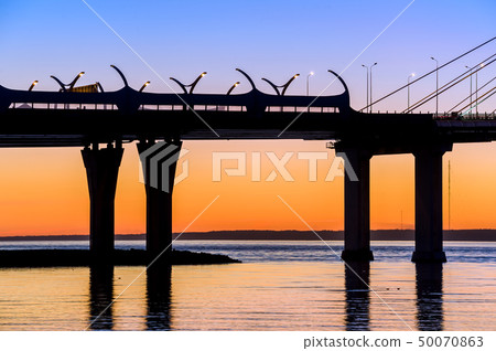 Highway bridge at Neva river Highway bridge at Neva river 50070863