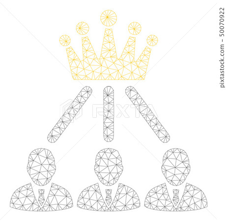 Administration Crown Polygonal Frame Vector Mesh Illustration Administration Crown Polygonal Frame Vector Mesh Illustration 50070922