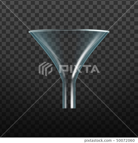 Glassware Transparent Laboratory Funnel Vector 50072060