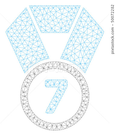 7Th Place Medal Polygonal Frame Vector Mesh Illustration 7Th Place Medal Polygonal Frame Vector Mesh Illustration 50072282