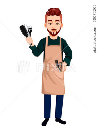 Barber man in hipster style 50073203