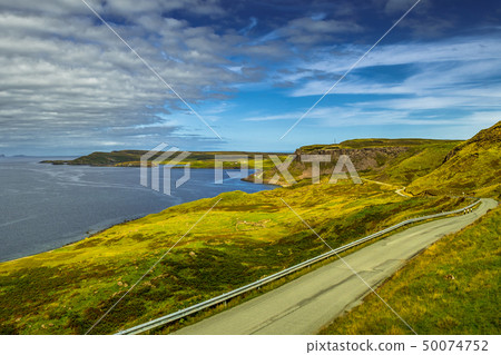 Coastal Road Near Uig On Isle Of Skye In Scotland Coastal Road Near Uig On Isle Of Skye In Scotland 50074752
