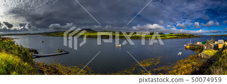 Harbor Of Dunvegan On Isle Of Skye In Scotland 50074959