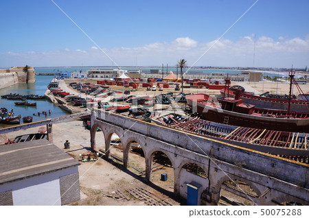 Moroccan fishing port 50075288