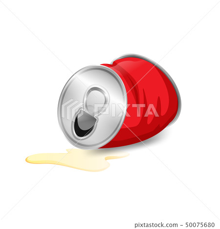 aluminum canned waste, canned garbage waste red 50075680