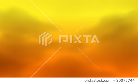 blurred orange sky with air pollution smoke cloud 50075744