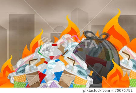 pollution from waste plastic incineration in urban 50075791