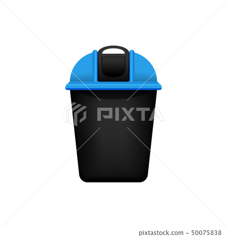 Bin, Recycle blue small bin for waste isolated 50075838