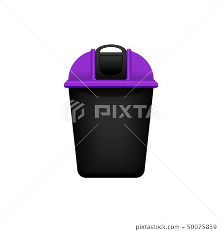 Bin, Recycle purple small bin for waste isolated Bin, Recycle purple small bin for waste isolated 50075839