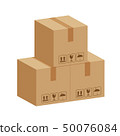 crate boxes 3d, three cardboard box brown 50076084