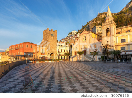 Taormina. Sicily. Piazza IX April. 50076126