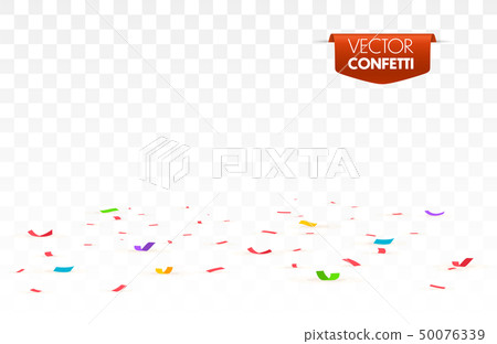 Colorful bright confetti isolated  50076339