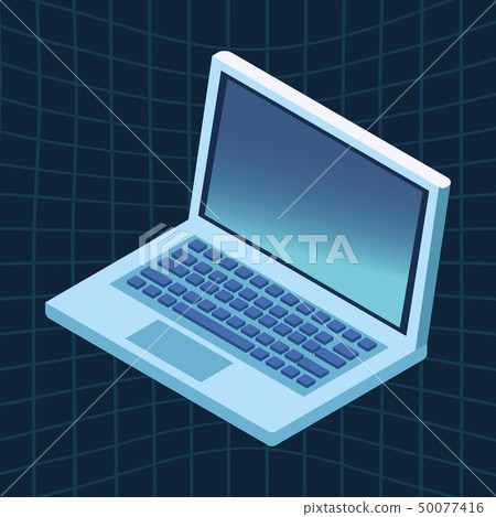 laptop icon cartoon 50077416