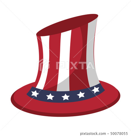 Uncle sam united states hat patriotic isolated 50078055