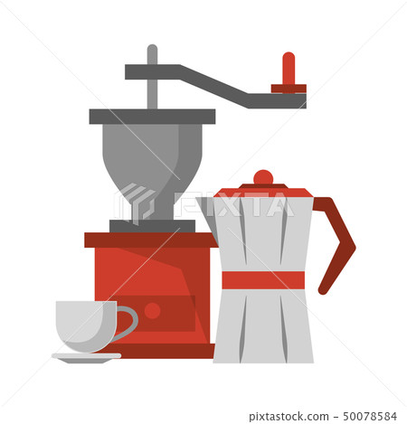 Coffee grinder kettle and coffee cup Coffee grinder kettle and coffee cup 50078584