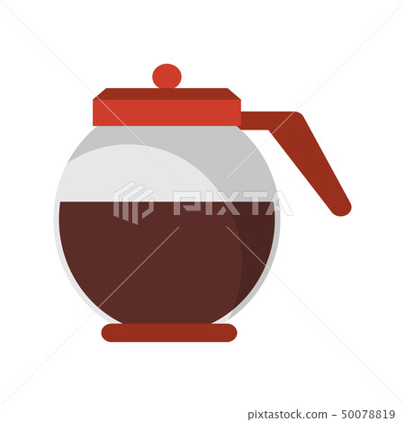 Coffee pot hot and fresh isolated Coffee pot hot and fresh isolated 50078819