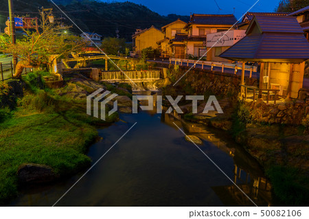 Spring Tamazu Onsen night view light up 50082106
