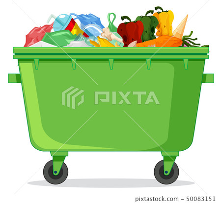 Isolated plastic garbage containe 50083151