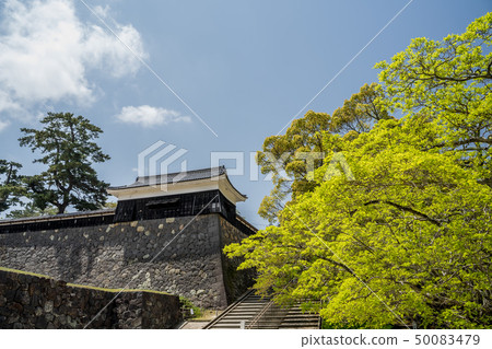 Castle of Japan Matsue Castle aka Chidori Castle The castle tower is a national treasure selected 100 national cherry blossom spots in Japan Castle of Japan Matsue Castle aka Chidori Castle The castle tower is a national treasure selected 100 national cherry blossom spots in Japan 50083479