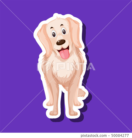 A dog sticker character A dog sticker character 50084277