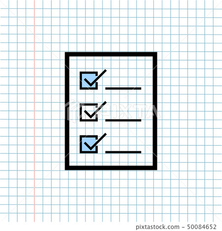Checklist Box Symbol Icon on Paper Note Checklist Box Symbol Icon on Paper Note 50084652