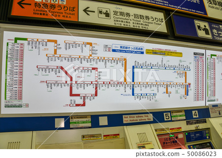 Ticket fare table 50086023