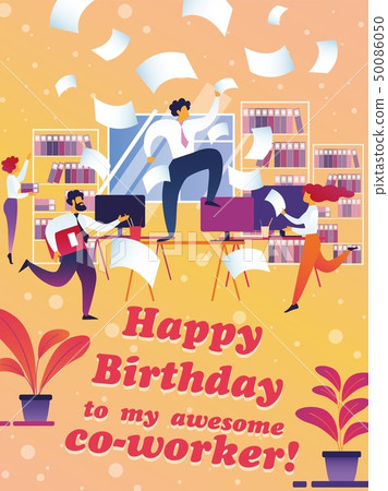 banner happy birthday to my awesome coworker. 50086050