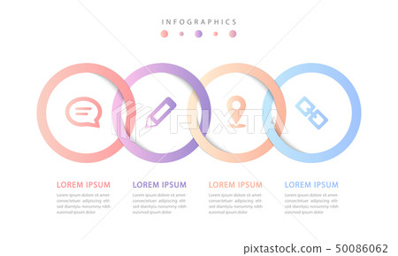 Vector infographic design UI template colorful 50086062