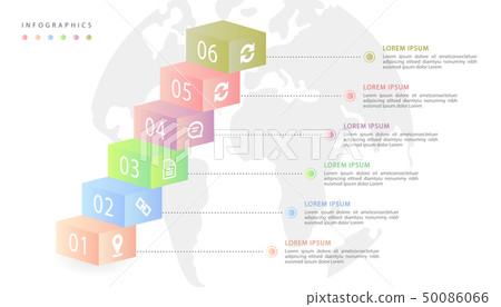 Vector isometric infographic design UI template 50086066