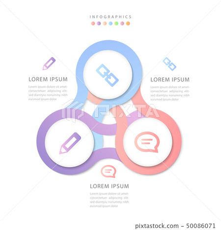 Vector infographic design UI template colorful 50086071