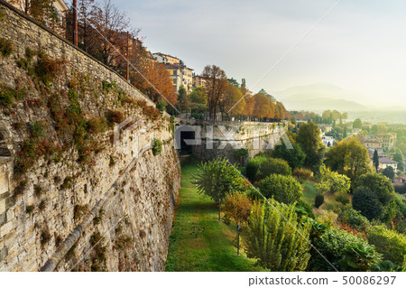 View of Bergamo with Sant Andrea platform View of Bergamo with Sant Andrea platform 50086297