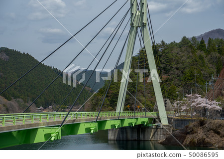 春天聲音水湖Hikihara水壩 50086595