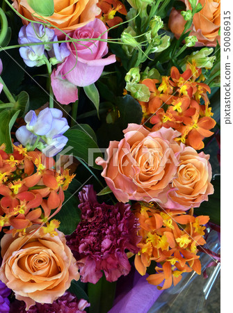 橙色玫瑰的安排 50086915