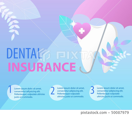 Umbrella Protect Tooth Dental Insurance Concept 50087979