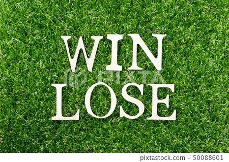 Wood alphabet letter in word win lose Wood alphabet letter in word win lose 50088601