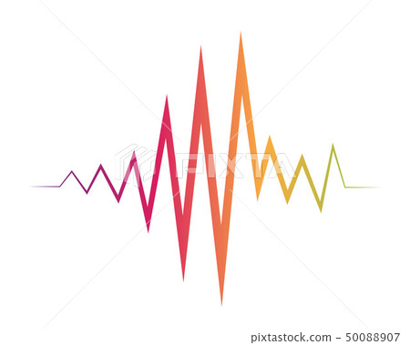 Sound waves vector illustration 50088907