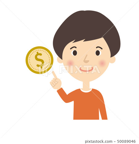 婦女：指向檢查姿勢金錢美元外幣的婦女 50089046