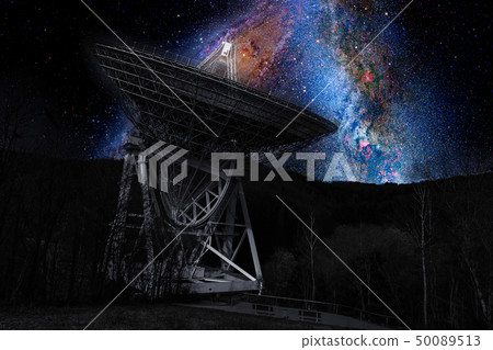 Concept of listening into the sky with radio telescope - Some elements furnished by NASA 50089513