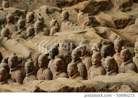 The terracotta warriors of eternal army of Qin Shi The terracotta warriors of eternal army of Qin Shi 50090215