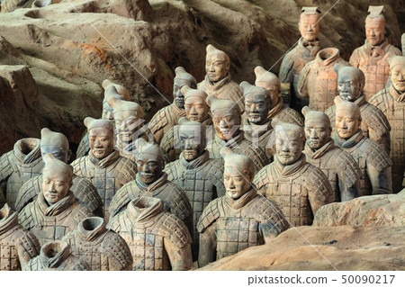 The terracotta warriors of eternal army of Qin Shi The terracotta warriors of eternal army of Qin Shi 50090217