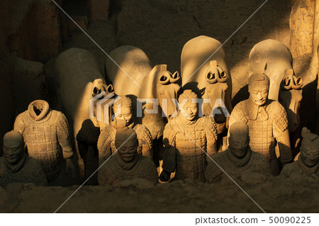 The terracotta warriors of eternal army of Qin Shi The terracotta warriors of eternal army of Qin Shi 50090225